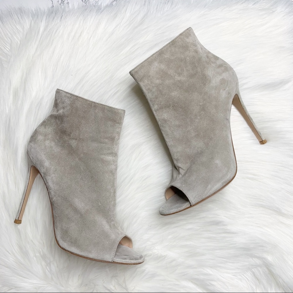 Gianvito Rossi Peep Toe Ankle Boots Booties